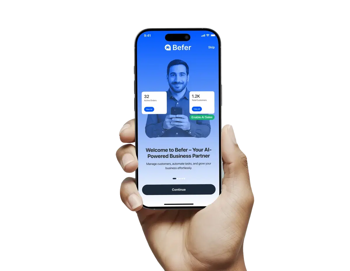 Befer Mobile App Interface
